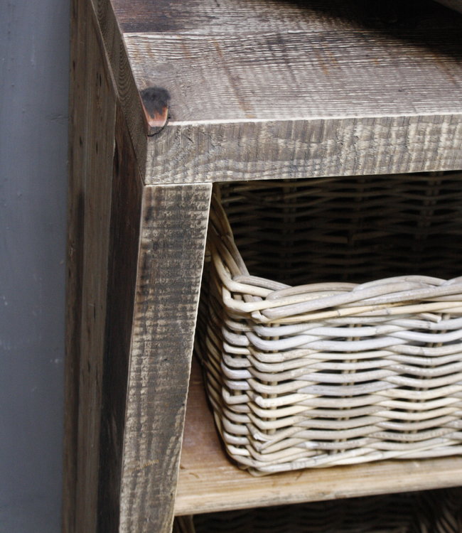 Rene Houtman Davide Badkamermeubel Wagonhout & Kaasplanken 80 cm