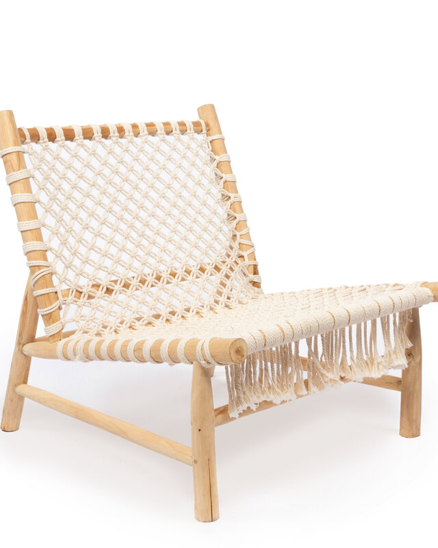 Bazar Bizar The Island Rope One Seater - Natuurlijk wit