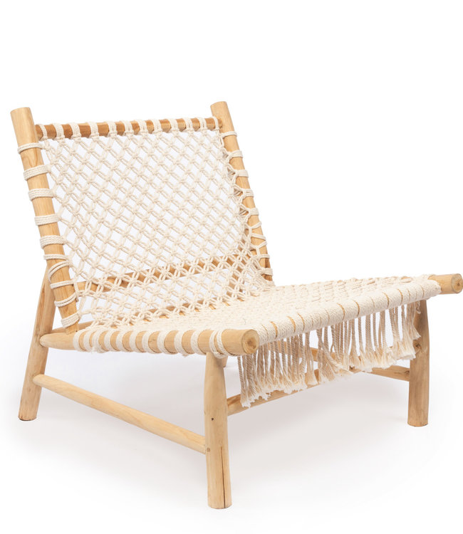 Bazar Bizar The Island Rope One Seater - Natuurlijk wit