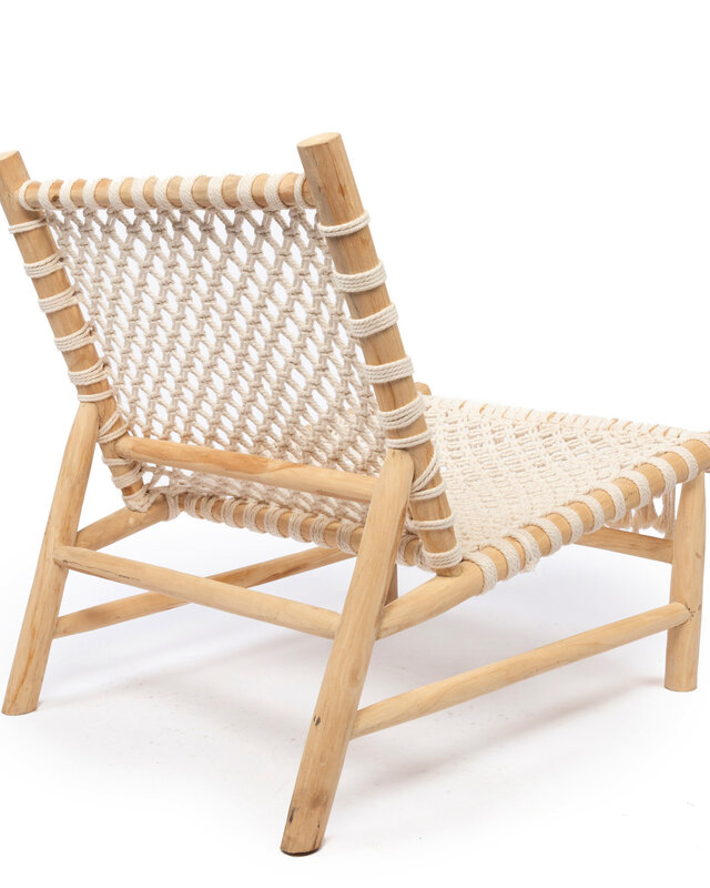 Bazar Bizar The Island Rope One Seater - Natuurlijk wit