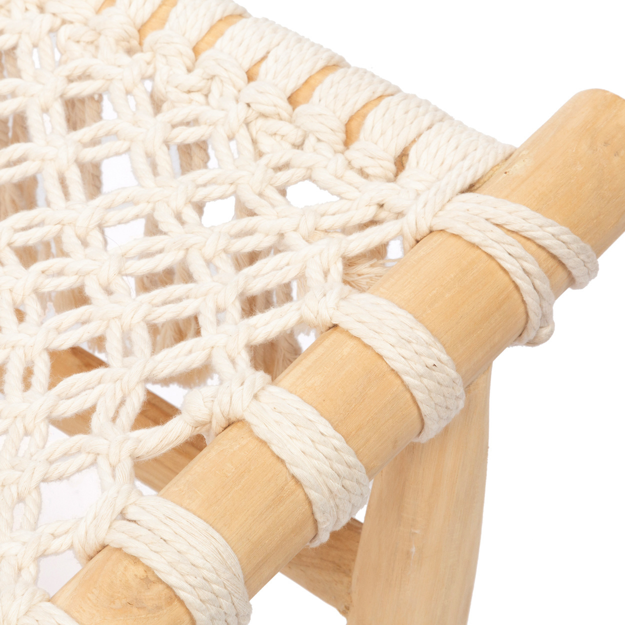 Bazar Bizar The Island Rope One Seater - Natuurlijk wit