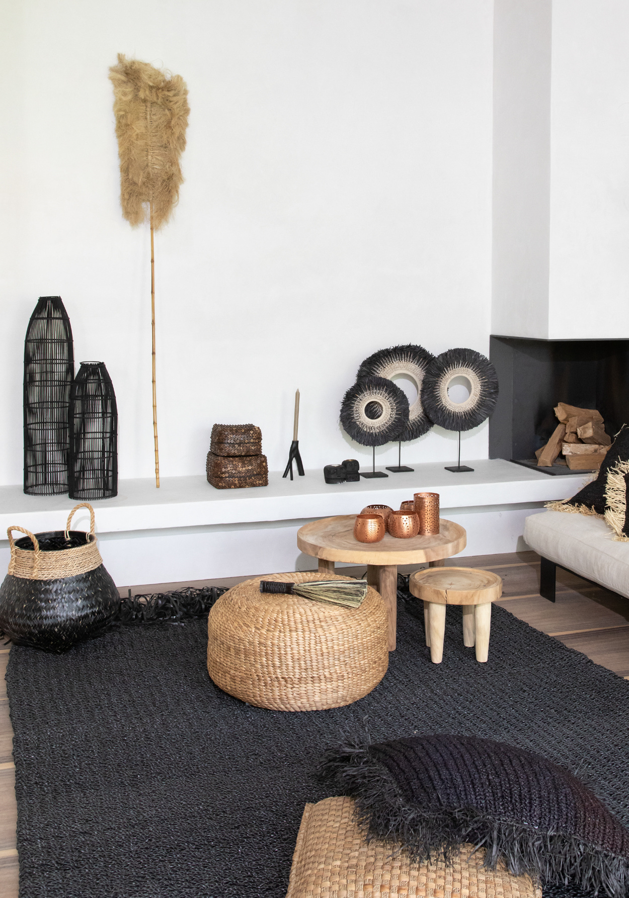 Bazar Bizar The Fish Trap Hanger - Zwart - M