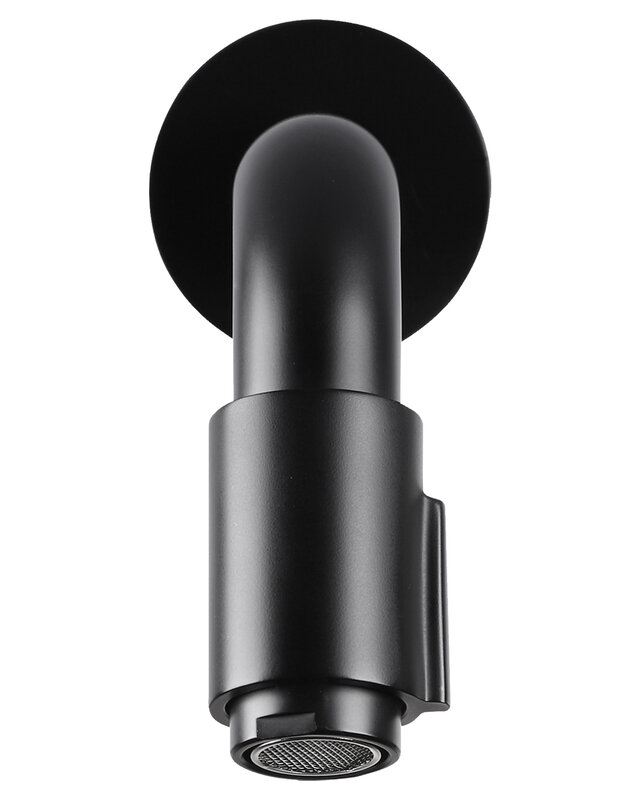 Differnz Muurkraan Inbouw - Koudwater Zwart 10,7 cm