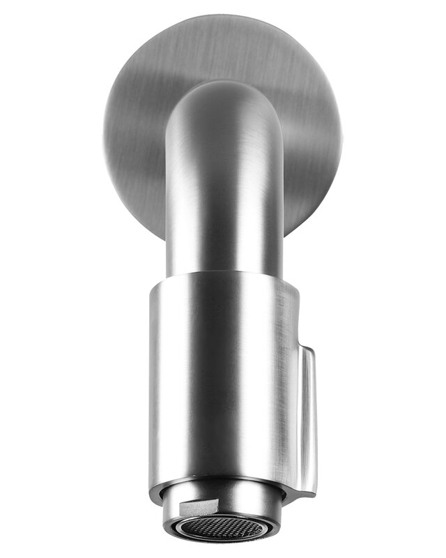 Differnz Muurkraan Inbouw - Koudwater Mat Chroom 15,2 cm
