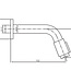 Differnz Muurkraan Inbouw - Koudwater Mat Wit 15,2 cm