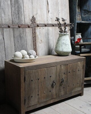 Rene Houtman TV-Meubel Rough 2 Deurs 100 cm - Naturel
