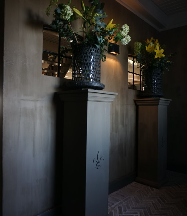 Rene Houtman Zuil Houten Sokkel + Ornament - Kies Uw Maat