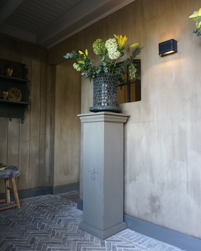 Rene Houtman Zuil Houten Sokkel + Ornament - Kies Uw Maat