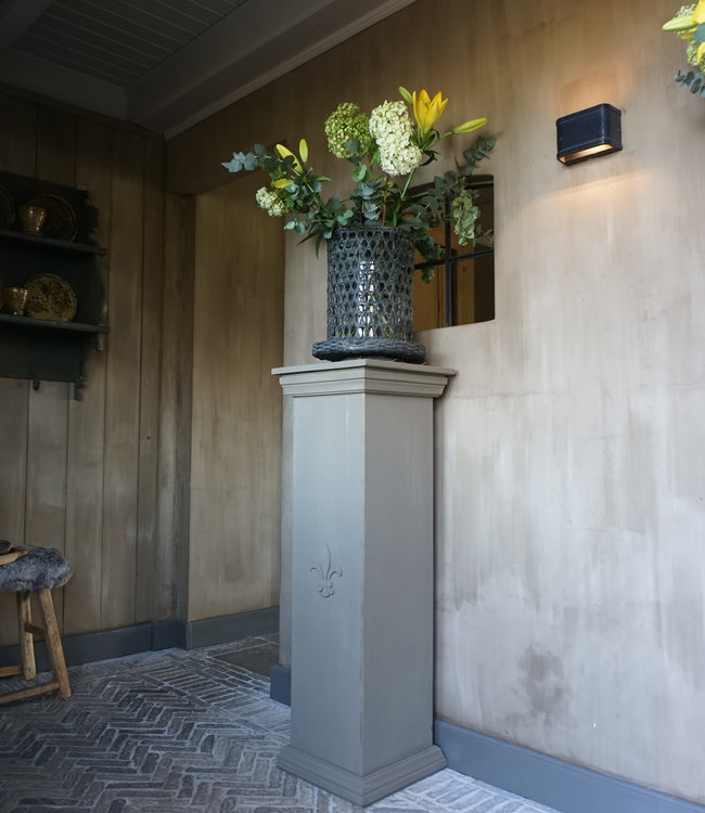 Rene Houtman Zuil Houten Sokkel + Ornament - Kies Uw Maat