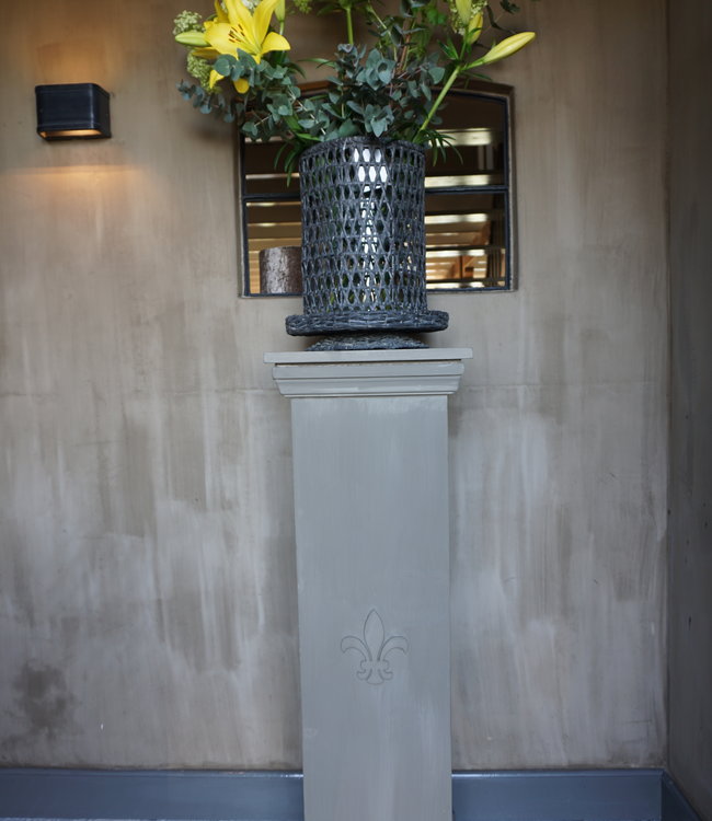 Rene Houtman Zuil Houten Sokkel + Ornament - Kies Uw Maat