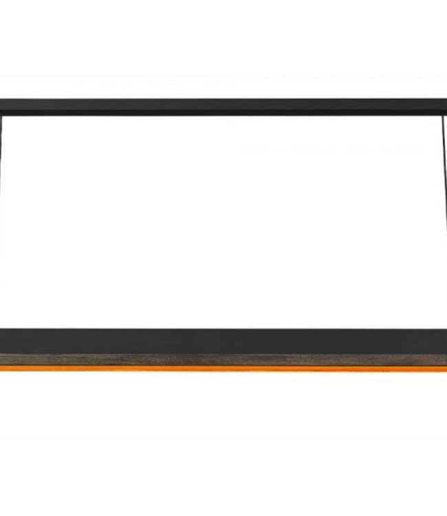 Frezoli Simfano Hanglamp Donker Eik Mat Zwart | L178 cm