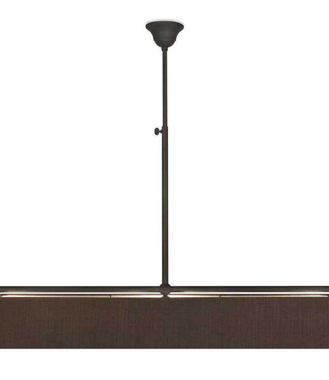Frezoli Vechia 3 Hanglamp | Mat Zwart | L112 cm