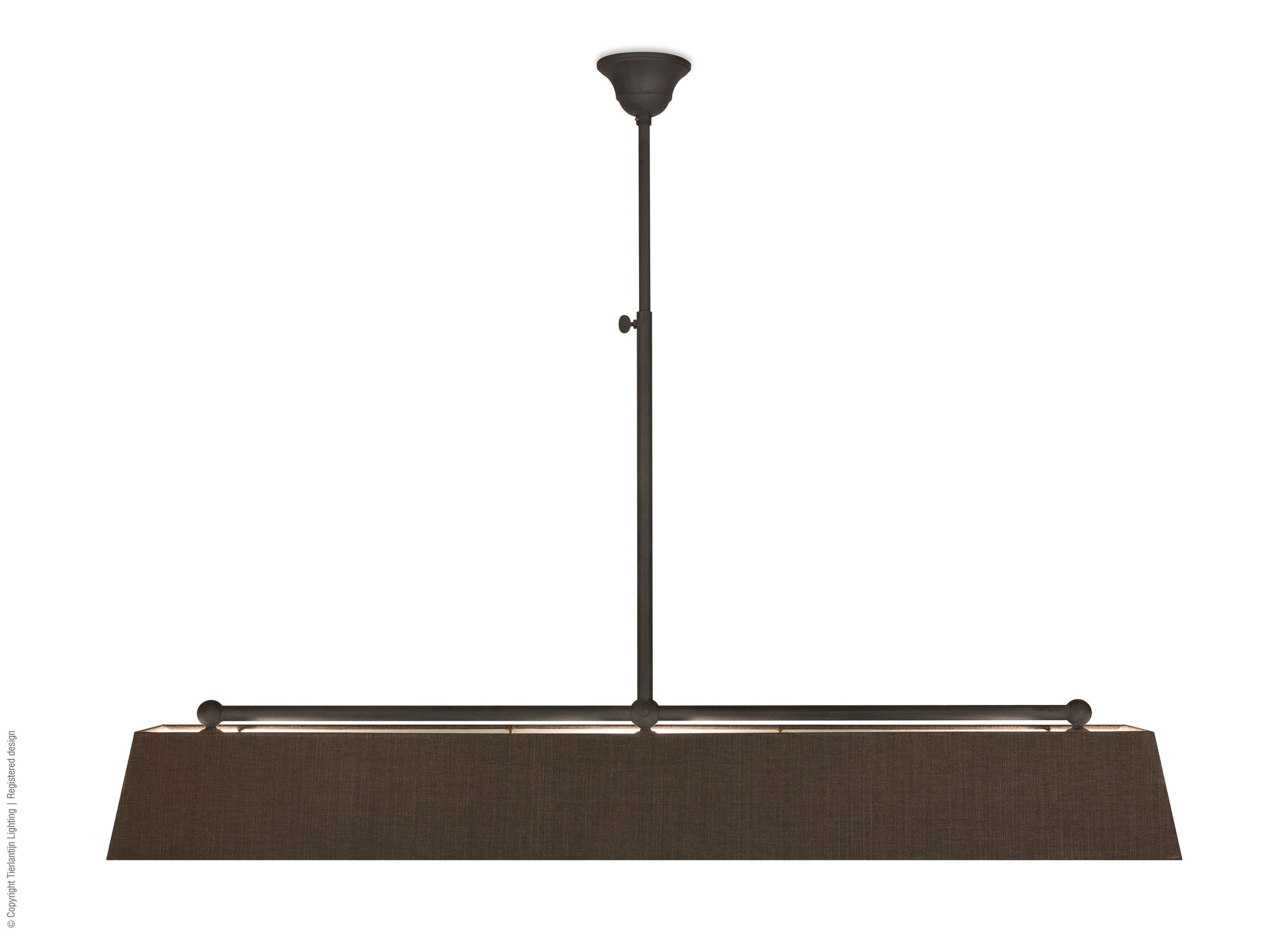 Frezoli Vechia 3 Hanglamp | Mat Zwart | L112 cm