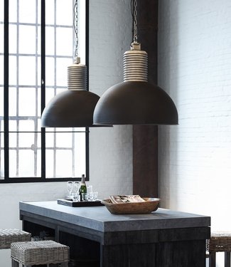 Frezoli Lozz XL Hanglamp | Grijs/Zwart | 78 cm