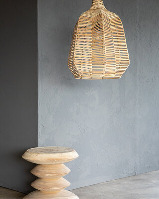 Bazar Bizar The Waza Hanglamp - Naturel - M