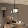 Frezoli Hogenas Hanglamp Mat Zwart - L140 cm Frezoli Hogenas Hanglamp Mat Zwart - L140 cm