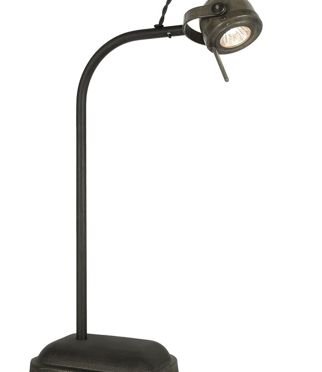 Frezoli Spezia Tafellamp | Loodkleur | H45 cm