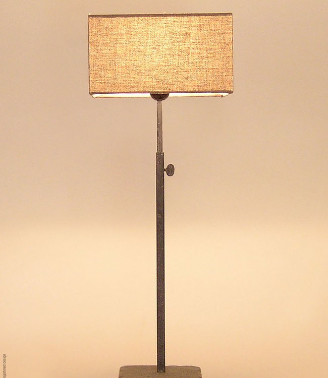 Frezoli Hardstenen Tafellamp | Mat Zwart