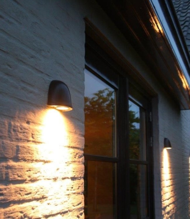 Frezoli Murlo Wandlamp | Zwart/Bruine Finish