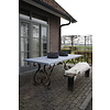 Tuintafel Belgisch Hardsteen 5 Cm Dik Cannes Ijzeren Krulpoot