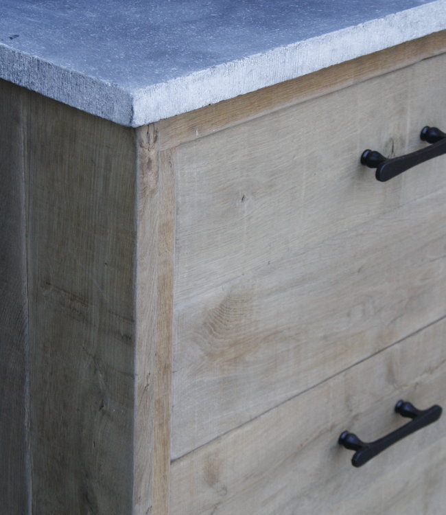 Rene Houtman Badkamermeubel Nout Eiken Hardsteen 80-140 cm