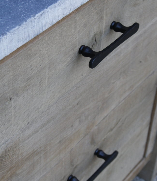 Rene Houtman Badkamermeubel Nout Eiken Hardsteen 80-140 cm