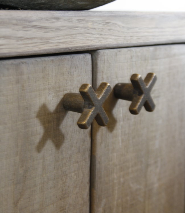 Rene Houtman Zwevend Toiletmeubel Eiken Deurtjes L39xH35 cm