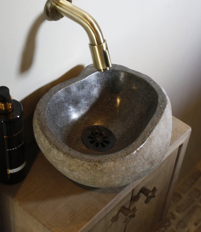 Rene Houtman Zwevend Toiletmeubel Eiken Deurtjes L39xH35 cm