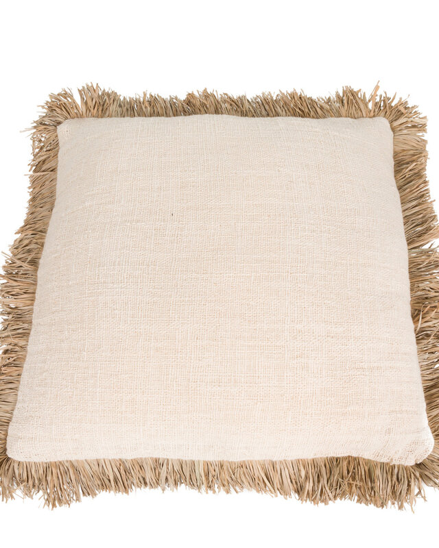 Bazar Bizar Kussenhoes Saint Tropez - Natuurlijk Wit - 60x60 cm