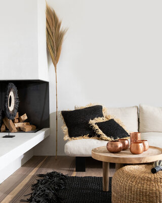 Bazar Bizar The Fringed Carpet - Zwart - 200x300 cm
