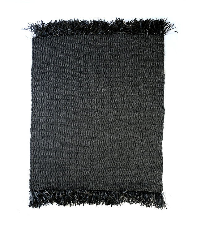 Bazar Bizar The Fringed Carpet - Zwart - 200x300 cm