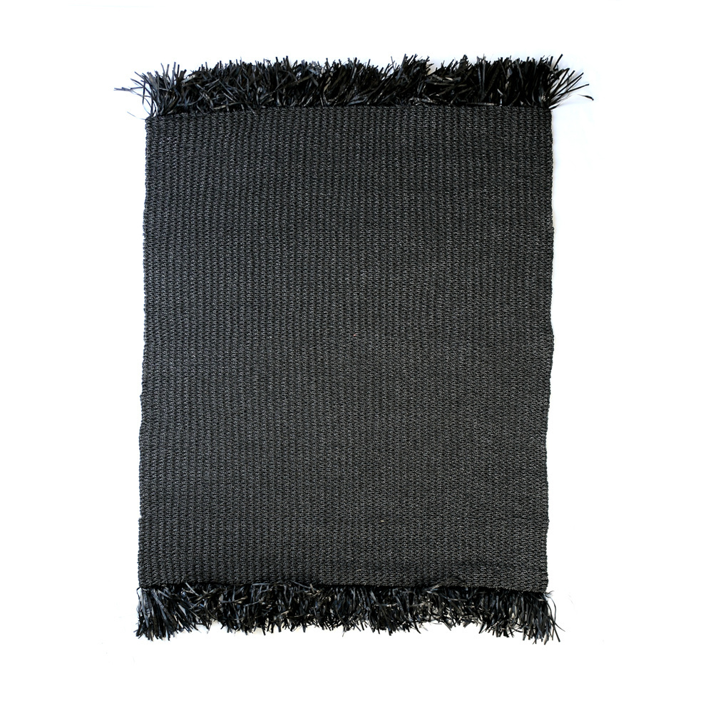 Bazar Bizar The Fringed Carpet - Zwart - 200x300 cm