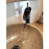 Watervalkraan Zwart met Brons Toilet 32,5 cm