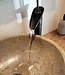Rene Houtman Watervalkraan Zwart met Brons Toilet 32,5 cm