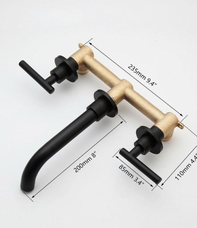 Rene Houtman Inbouw Wastafelkraan - Zwart