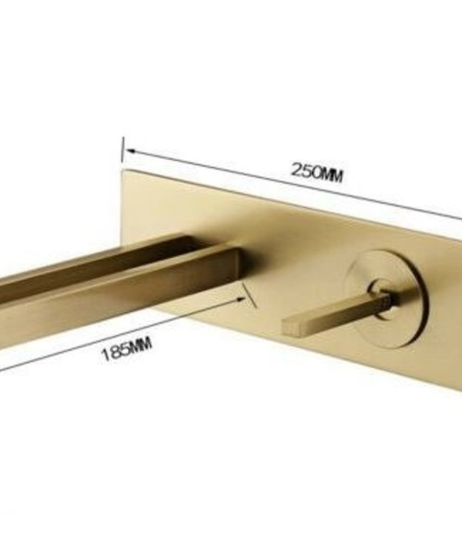 Rene Houtman Muurkraan - Mat Goud