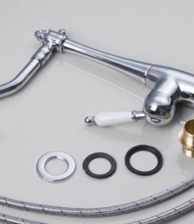 Rene Houtman Wastafelkraan Nostalgisch - Chroom