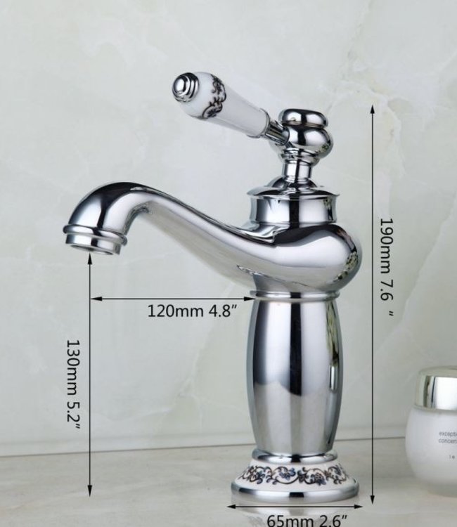 Rene Houtman Elegante Wastafelkraan - Chroom