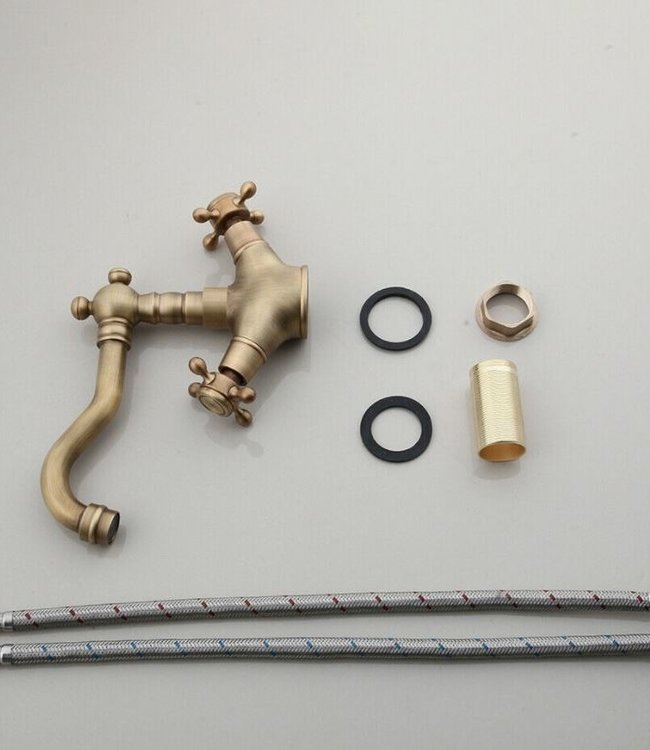 Rene Houtman Landelijke Wastafelkraan - Brons