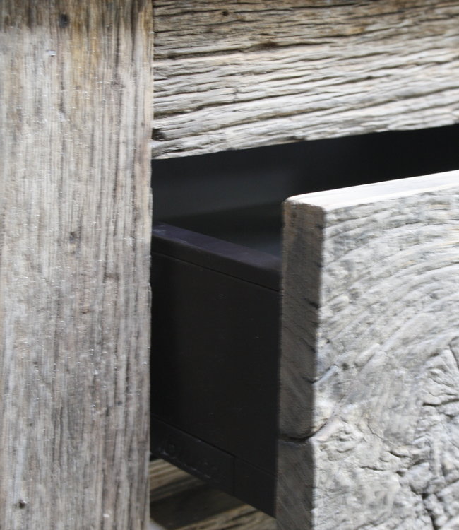 Rene Houtman Badkamermeubel Goos Oud Eiken L140xD49xH90 cm 2 lades