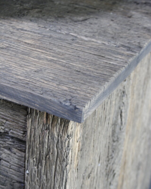 Rene Houtman Badkamermeubel Goos Oud Eiken L140xD49xH90 cm 2 lades