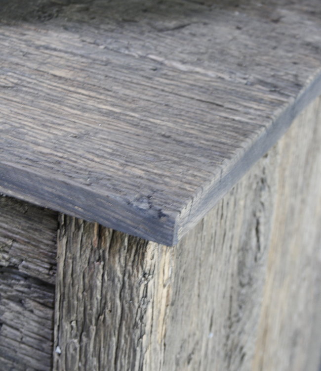 Rene Houtman Badkamermeubel Goos Oud Eiken L140xD49xH90 cm 2 lades