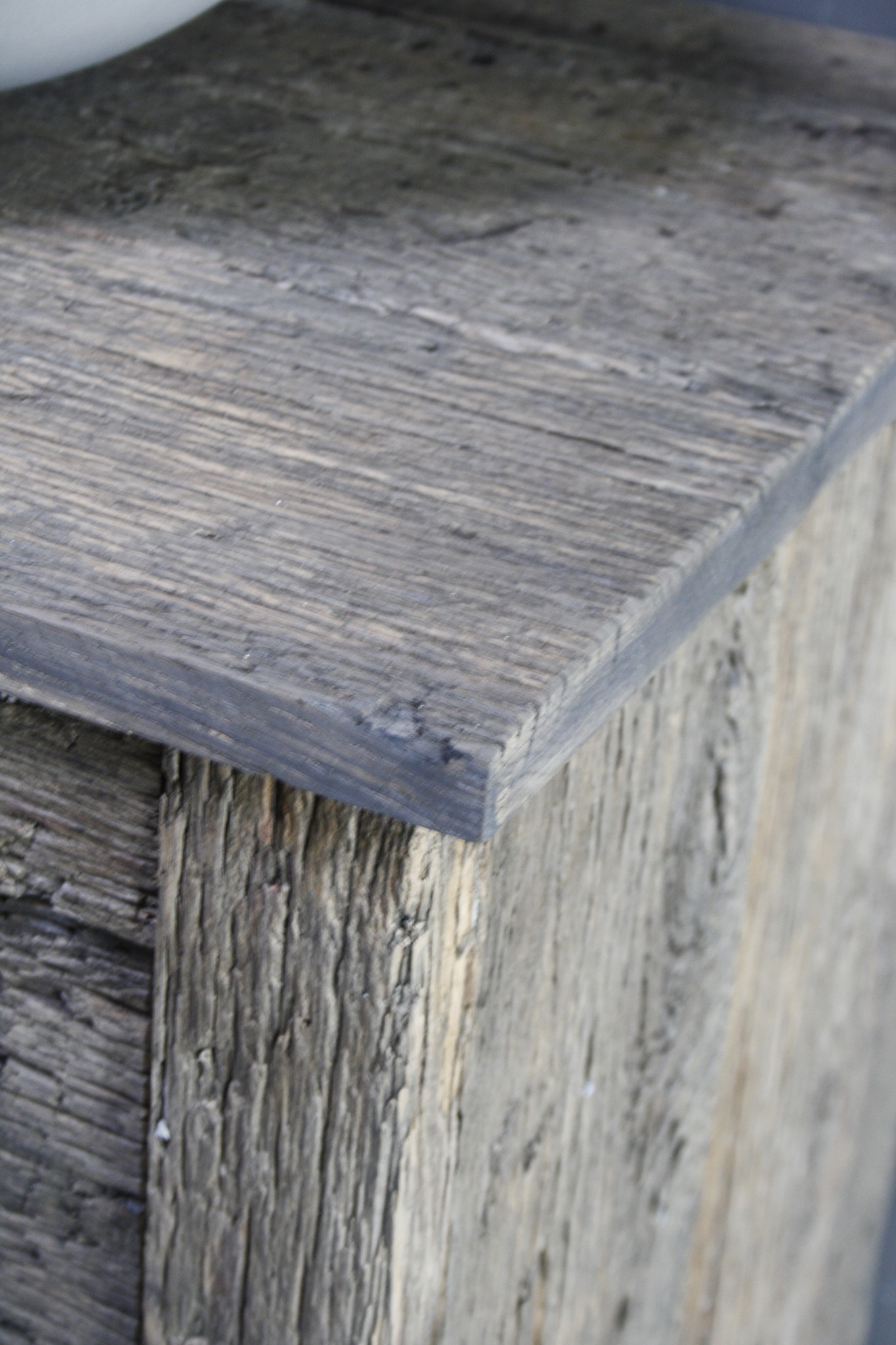 Rene Houtman Badkamermeubel Goos Oud Eiken L140xD49xH90 cm 2 lades