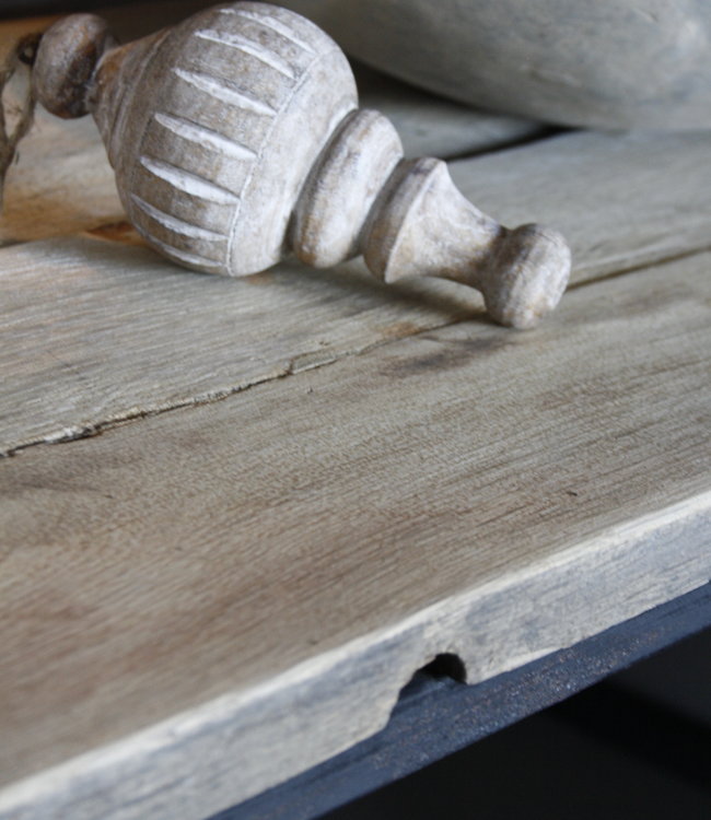 Rene Houtman Salontafel oud eikenhout Sterre  Ijzeren Onderstel - Kies Maat