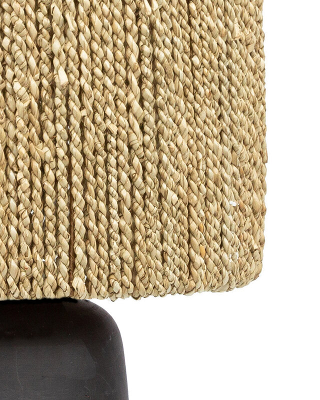Bazar Bizar Chalki Tafellamp - Zwart & Naturel