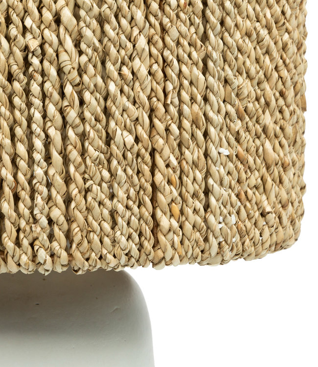 Bazar Bizar Chalki Tafellamp - Wit & Naturel