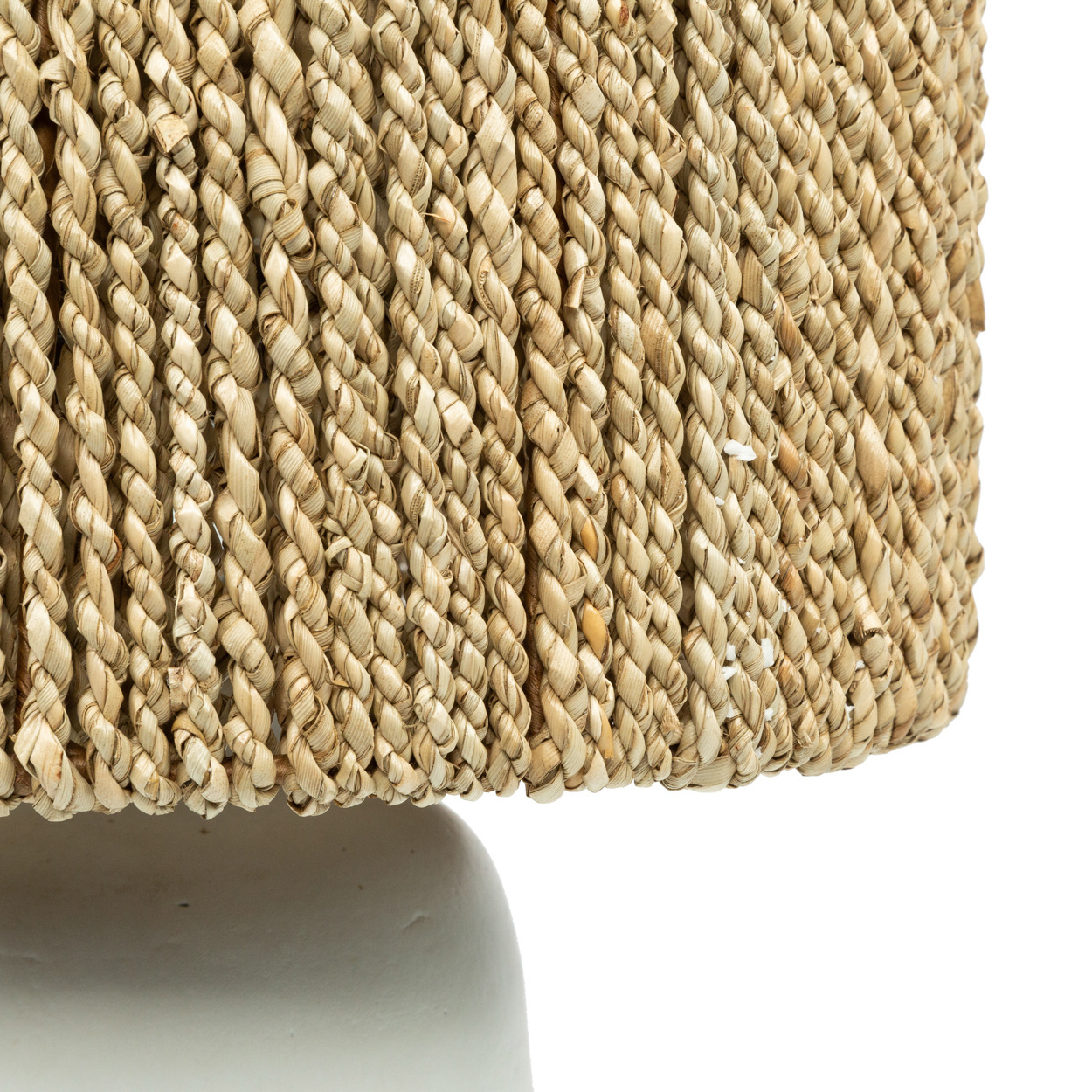Bazar Bizar Chalki Tafellamp - Wit & Naturel
