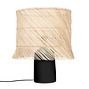Rattan Tafellamp - Zwart & Naturel
