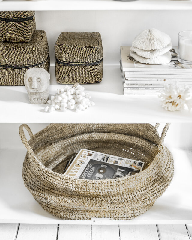 Bazar Bizar Beaded Basket - Goud - 3 stuks