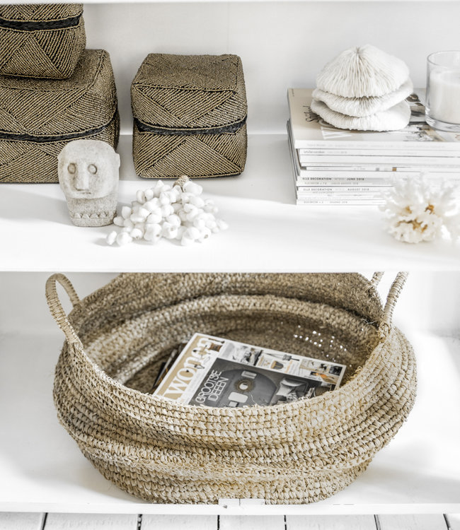 Bazar Bizar Beaded Basket - Goud - 3 stuks